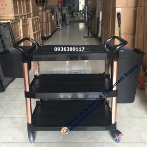Xe phục vụ nhựa 3 tầng SCC-03