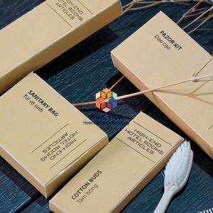 Bộ amenities hộp giấy kraft BA-007
