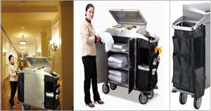 hướng dẫn sử dụng xe đẩy dọn phòng đúng cách