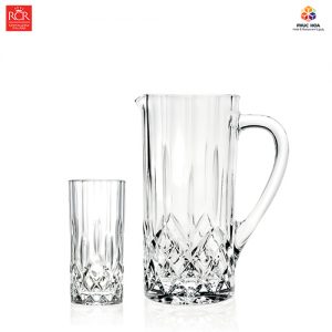 Bộ 06 ly 350ml 1 bình 1200ml thủy tinh pha lê RCR – OPERA