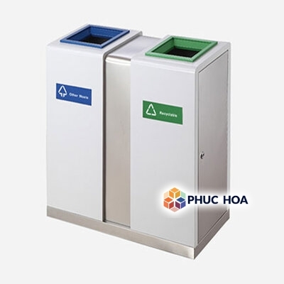 Thùng rác tái chế 2 ngăn MAX-SN284