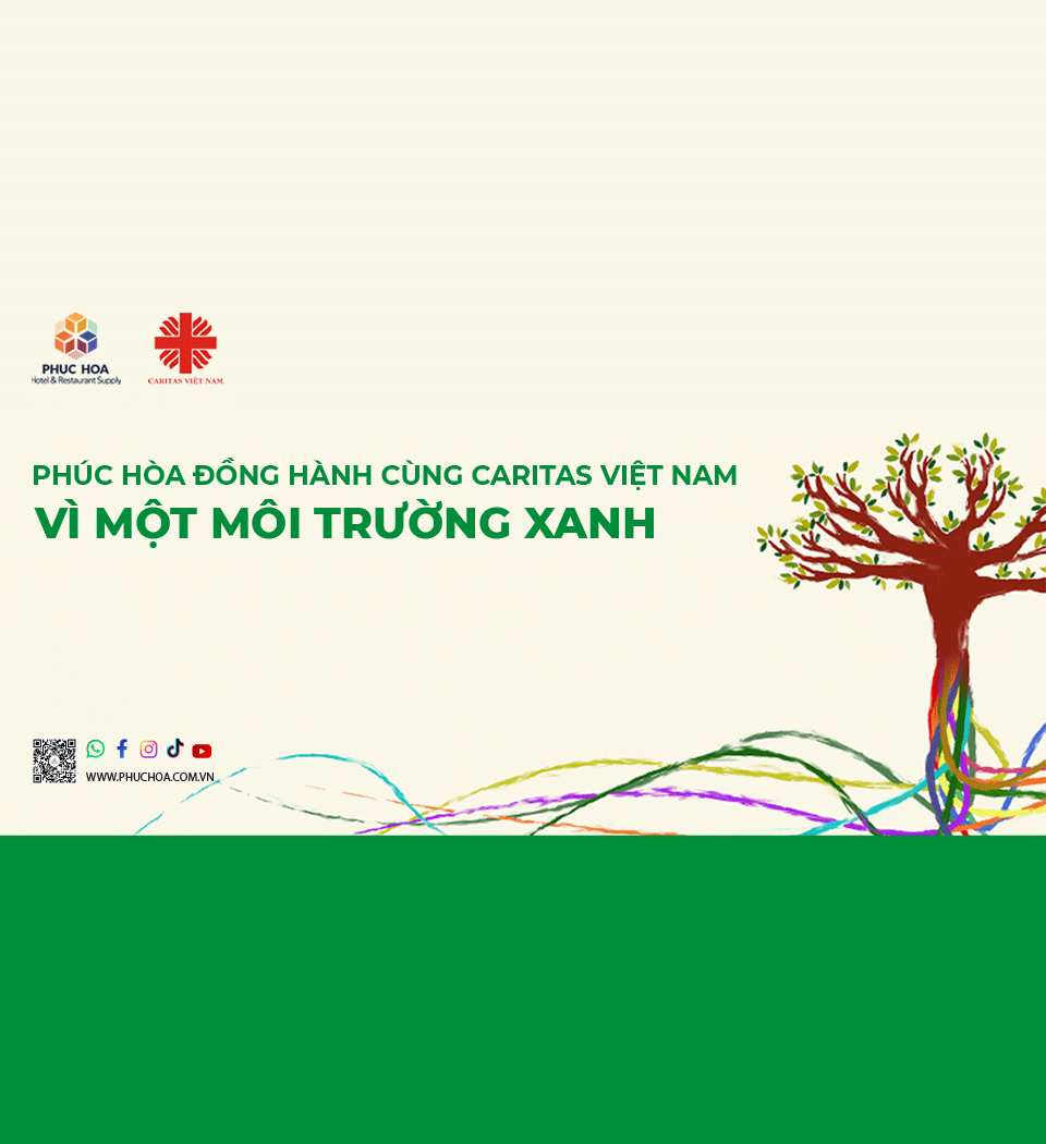 Phúc Hòa tiếp tục đồng hành cùng Caritas trong dự án phi lợi nhuận “Thùng rác xanh – Vì một môi trường xanh” 2 cover zalo