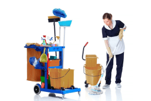 Kinh nghiệm lựa chọn xe đẩy dọn vệ sinh 3 tầng chữ L