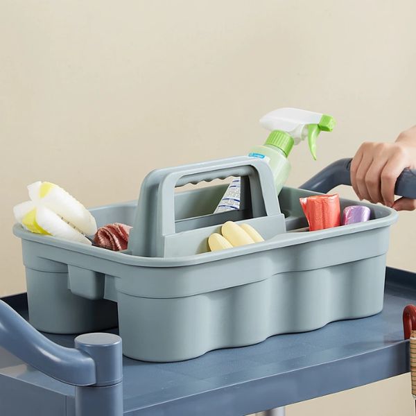 Top 3 khay đựng dụng cụ vệ sinh bền đẹp - giá rẻ 3 Khay dựng dụng cụ sử dụng kết hợp cùng xe đẩy
