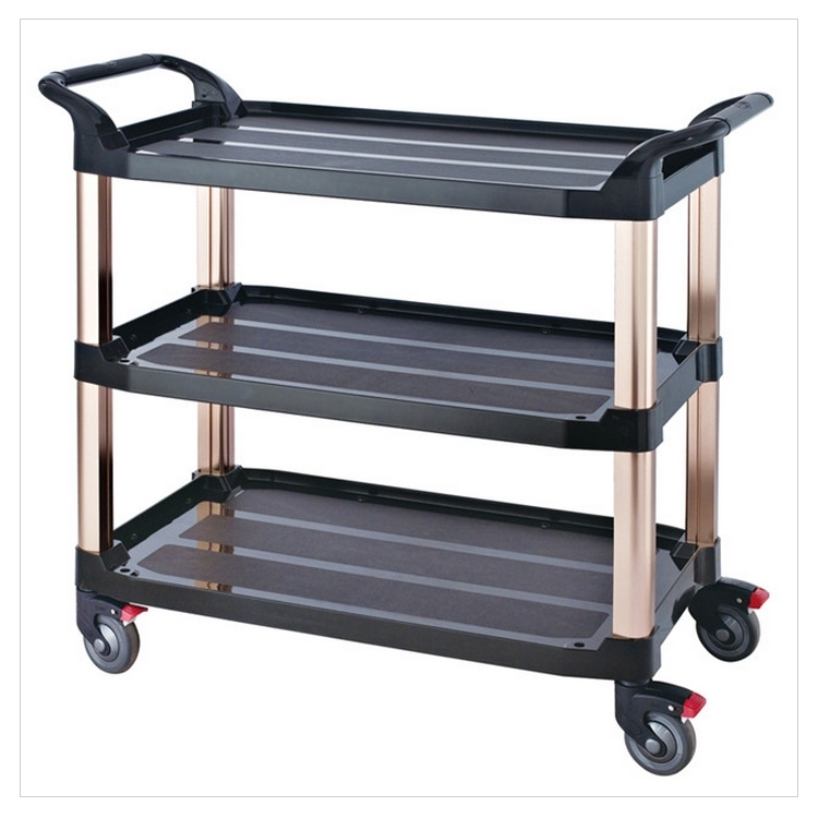 Các loại xe đẩy khách sạn phổ biến 3 Xe đẩy phục vụ ba tầng